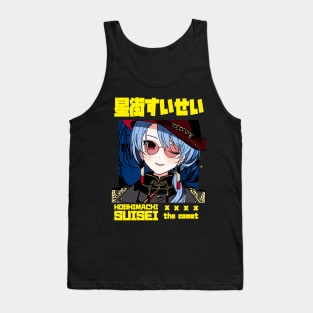 Hoshimachi Suisei Red-Tinted Glasses Tank Top